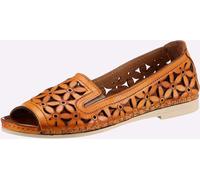 Sandalette GEMINI, Damen, Gr. 37, orange, Glattleder, Schuhe Sandalette (40610160-37) orange