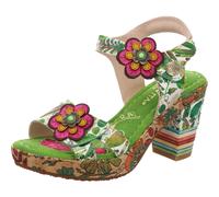 Sandalette in grün - Gr. - 39