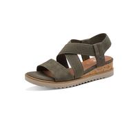 Sandalette JANA, Damen, Gr. 40, khaki, Lederimitat, Schuhe Sandalette (57945331-40) khaki