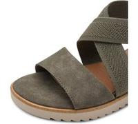 Sandalette JANA, Damen, Gr. 42, khaki, Lederimitat, Schuhe Sandalette (57945331-42) khaki