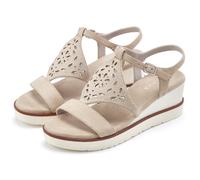LASCANA Sandalette Beige Keilabsatz für Damen - 39