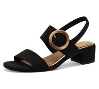 MARCO TOZZI Damen Sandalen mit Absatz mit Klettverschluss Blockabsatz, Schwarz (Black), 40 EU