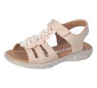 RICOSTA Mädchen Sandalen Clara, Kinder Sommerschuhe, Weite: Mittel, Sandaletten, Klettverschluss, Freizeitschuhe, beige (620), 33 EU
