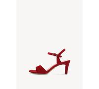 Tamaris Damen Heeled Sandals Textil, rot, 39 EU
