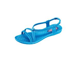 Sandalette SIEBI`S, Damen, Gr. 42, blau (türkis), Synthetik, Schuhe Sandalette (87666832-42) türkis
