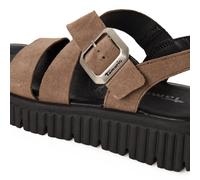 Tamaris Damen Sandalette mit Keilabsatz, beige, 39 EU