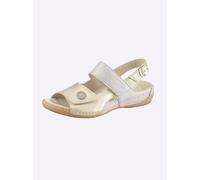 Sandalette WALDLÄUFER, Damen, Gr. 6,5, bronzefarben, Glattleder, Nubukleder, Schuhe Sandalette (88921217-6,5) bronzefarben