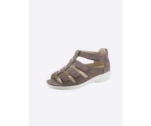 Sandalette WALDLÄUFER, Damen, Gr. 7, grau, Nubukleder, Schuhe Sandalette (85113107-7) grau