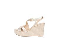 Sandalo con Zeppa Donna Nero Giardini Etoile Sand Miele, 39