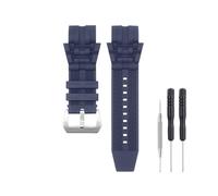 SANDEIN 26 mm Uhrenarmband, kompatibel mit Invicta, weiches Silikon-Gummi-Ersatzarmband für Invicta Reserve Jason Taylor Bolt Zeus Uhrenarmbänder (Blau + silberfarbene Schnalle)