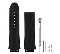 SANDEIN Uhrenarmband Hublot Big Bang 25 mm, schwarzes Silikon