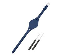 SANDEIN Uhrenarmband, kompatibel mit Fossil, 8 mm, weiches Leder, Ersatzarmband für Fossil ES3077, ES3148, ES3262 und ES4119, ES4176, Uhrenarmbänder (dunkelblau + silberfarbene Schnalle)