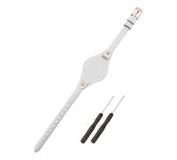 SANDEIN Uhrenarmband, kompatibel mit Fossil, 8 mm, weiches Leder, Ersatzarmband für Fossil ES3077, ES3148, ES3262 und ES4119, ES4176 Serie, Weiß + roségoldene Schnalle)