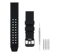 SANDEIN Uhrenarmband kompatibel mit Luminox, 23 mm weiches Gummi Silikon Ersatzarmband für Luminox 3050 8800 und 3950 Series Uhren, Schwarz