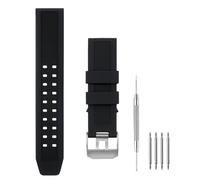 SANDEIN Uhrenarmband kompatibel mit Luminox, 23 mm weiches Gummi-Silikon-Ersatzarmband für Luminox 3050, 8800 und 3950 Serie, Schwarz