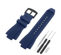 SANDEIN Uhrenarmband Silikon-Gummi-Ersatzarmband für Michael Kors MK8152 MK8356 Uhrenarmbänder, 13 mm, Blau, Wasserabweisend, Flexibel Stabil, Unisex, Sport, Modeschmuck