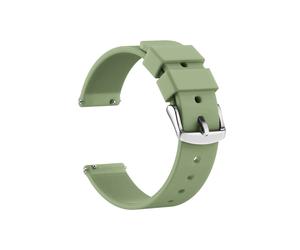 SANDEIN Uhrenarmbander Silikon-Ersatzarmband mit Schnellverschluss aus weichem Gummi fur Damen und Herren, passend fur Uhrenanst sse von 18 mm,