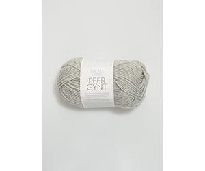 Sandnes Garn 1101-001032 Handstrickgarn, Wolle, light grey mottled, 50 Gramm je Knäuel = ca. 91 Meter