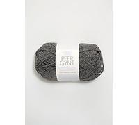 Sandnes Garn 1101001053 Handstrickgarn, Wolle, dark grey mottled, 50 Gramm je Knäuel = ca. 91 Meter