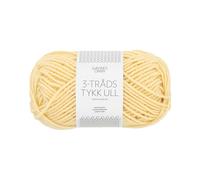 Sandnes Garn 3-Tråds Tykk Ull Schurwolle in col. 2114 lys gul