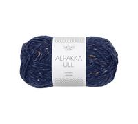 Sandnes Garn Alpaka Ull Wolle in col. 5585 marinebla tweed