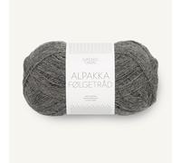 SANDNES GARN Alpakka Følgetråd - Farbe: Mørk Gråmelert (1053) - 50 g/ca. 400 m Wolle
