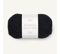 SANDNES GARN Alpakka Følgetråd - Farbe: Svart (1099) - 50 g/ca. 400 m Wolle