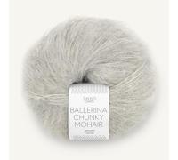 SANDNES GARN Ballerina Chunky Mohair - Farbe: Gråmelert (1022) - 50 g/ca. 135 m Wolle
