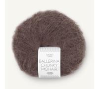 SANDNES GARN Ballerina Chunky Mohair - Farbe: Mørk Sjokolade (3880) - 50 g/ca. 135 m Wolle