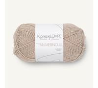 Sandnes Garn KlompeLOMPE Tynn Merinoull col. 2650 beigemelert ca.175 m 50 g
