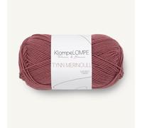 Sandnes Garn KlompeLOMPE Tynn Merinoull col. 4344 mork puderrosa ca.175 m 50 g