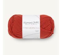 Sandnes Garn KlompeLOMPE Tynn Merinoull Merinowolle in col. 3837 rod telg