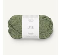 Sandnes Garn Line col. 9062 olivengronn ca.110 m 50 g