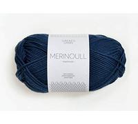 Sandnes Garn Merinoull 50 g col.6062 mørk blå