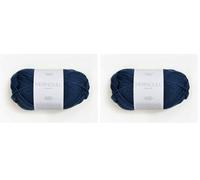 Sandnes Garn Merinoull 50 g col.6062 mørk blå (Packung mit 2)