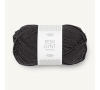 SANDNES GARN Peer Gynt - Farbe: Bristol Black (3800) - 50 g/ca. 91 m Wolle
