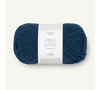 SANDNES GARN Peer Gynt - Farbe: Mørk Blå (6062) - 50 g/ca. 91 m Wolle
