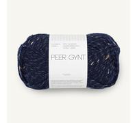 SANDNES GARN Peer Gynt - Farbe: Navy Blue Tweed (5585) - 50 g/ca. 91 m Wolle