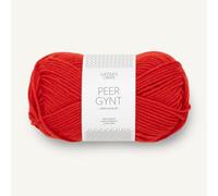 SANDNES GARN Peer Gynt - Farbe: Scarlet Red (4018) - 50 g/ca. 91 m Wolle