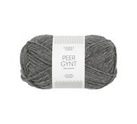 Sandnes Garn Peer Gynt Schurwolle in col. 1053 dark grey mottled