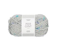 Sandnes Garn Peer Gynt Schurwolle in col. 1502 lys gramelert bla tweed