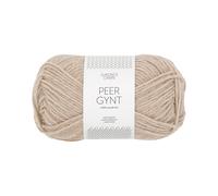 Sandnes Garn 1101 Peer Gyxnt, Wolle, light beige mottled, ca m-50 g, 91 Meter