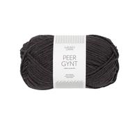 SANDNES GARN Peer Gynt - Farbe: Bristol Black (3800) - 50 g/ca. 91 m Wolle