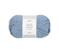 Sandnes Garn Peer Gynt Schurwolle in col. 6035 bla hortensia tutti frutti tweed