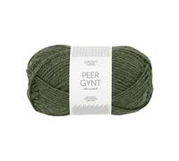 Sandnes Garn Peer Gynt Schurwolle in col. 9572 dark green mottled