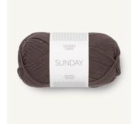 Sandnes Garn Sunday ca. 235 m col. 3880 mork sjokolade 50 g