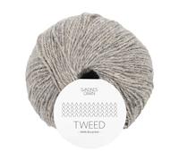 Sandnes Garn Tweed Recycled Merinowolle in col. 1085 lys gra