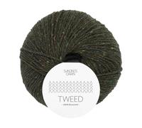 Sandnes Garn Tweed Recycled Merinowolle in col. 9585 olivengronn