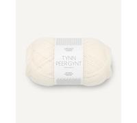 Sandnes Garn Tynn Peer Gynt ca. 205 m col. 1002 hvit 50 g