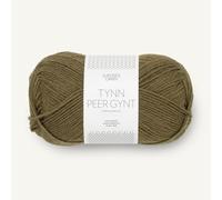 SANDNES GARN Tynn Peer Gynt - Farbe: Dark Olive (9873) - 50 g/ca. 205 m Wolle